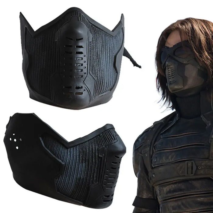 Winter Soldier James Buchanan Bucky Barnes Cosplay Latex Mask Party Accessories Prop