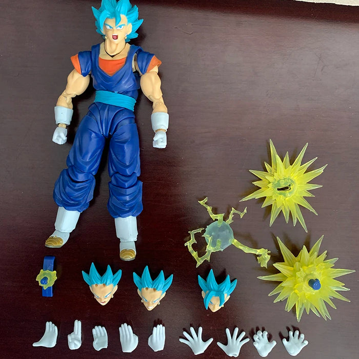 SHF Dragon Ball Super Saiyan Vegito Action Figure God Anime DragonBall Gokou Figurine Toy Christmas Gift Collection