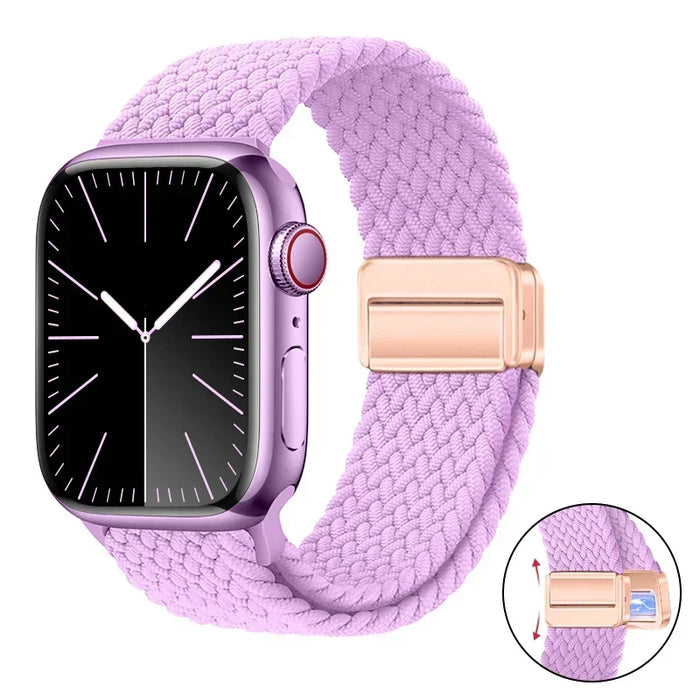 Woven nylon strap For Apple Watch 10 42mm 46mm Ultra 2 49mm 9 8 7 45mm 41mm breathable bracelet For iwatch 6 5 4 3 SE 44mm 40mm