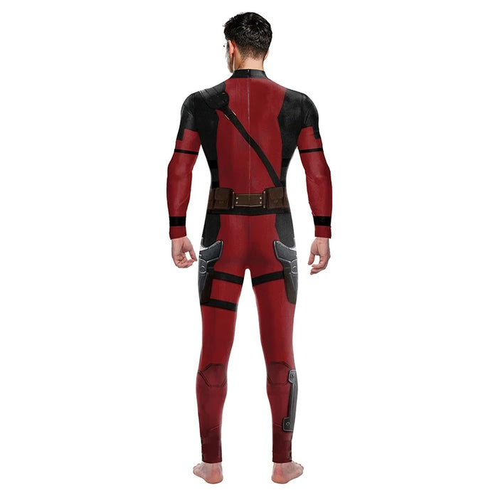 Superhero Wolverine Deadpool Halloween Costume for Adults Kids Three Claws Wolverine Spandex Zentai Superhero Bodysuit Jumpsuit