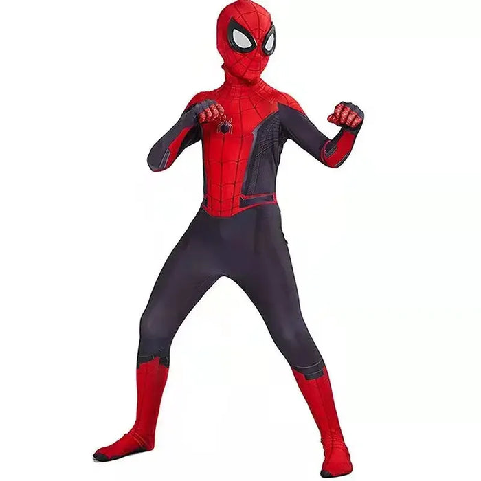 High Quality Spiderman Superhero Costume Bodysuit For Kids Adult Spandex Zentai Halloween Party Cosplay Jumpsuit 3D Style