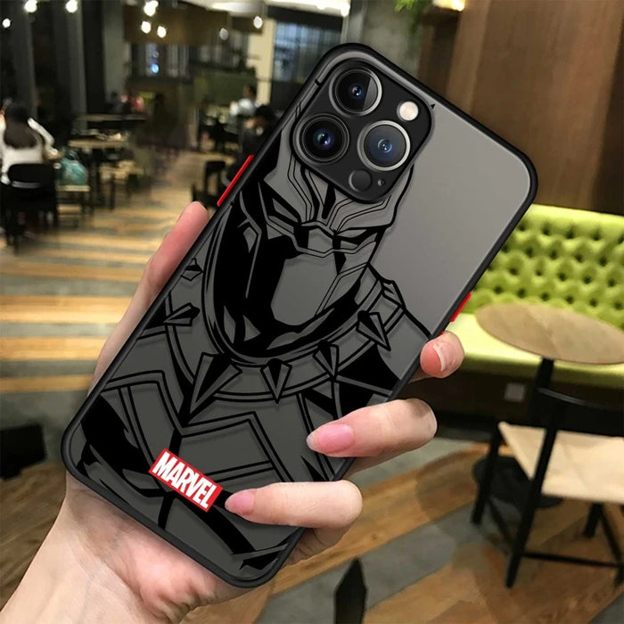 Phone Case For Apple iPhone 13 14 16 Pro 15 Pro Max 16 Plus Clear Marvel Groot Spider Iron Man Studio