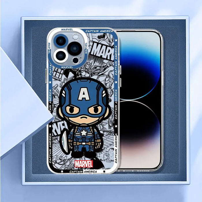 Marvel Spider Man Venom Phone Case for Apple iPhone 13 Pro Max 15 Plus 12 Mini 14 Pro Silicone Cover Clear