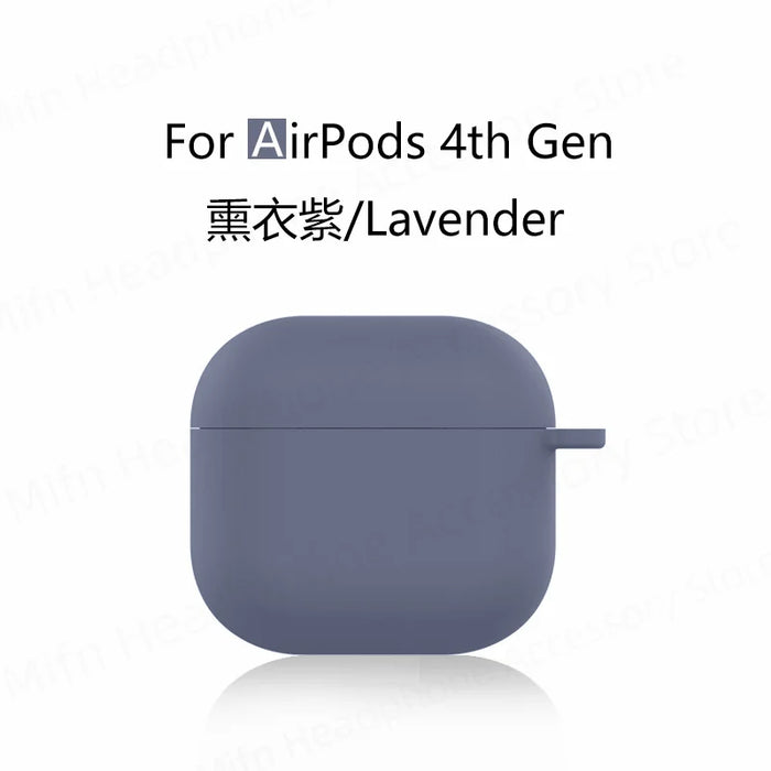 for new airpods 4 case apple earphone case Liquid Silicone Protective Case for airpods 4 Wireless Bluetooth Earphone Case Cover