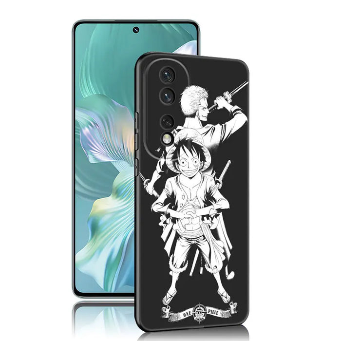 Anime One Piece Luffy Phone Case For Huawei Honor 70 90 Lite X40 GT X50 i X5 Plus X6A X6S X7A X8A X8B X6 X7 X8 X9 4G X9A X9B 5G