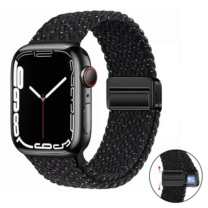 Woven nylon strap For Apple Watch 10 42mm 46mm Ultra 2 49mm 9 8 7 45mm 41mm breathable bracelet For iwatch 6 5 4 3 SE 44mm 40mm