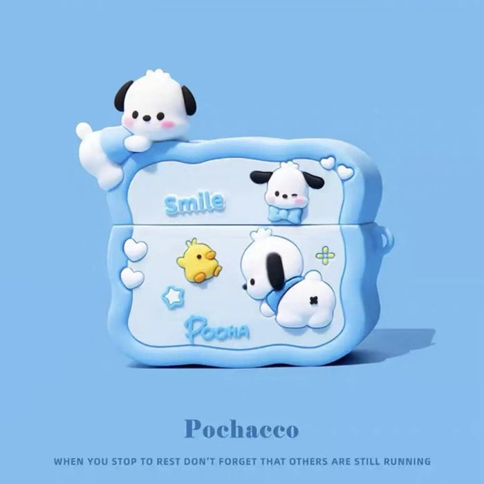 3D Music Case for Apple AirPods 1 2 3 Pro 2 Case Cute Cartoon Anime Silicone Earphone Protective Cases Accessories Headphone Box