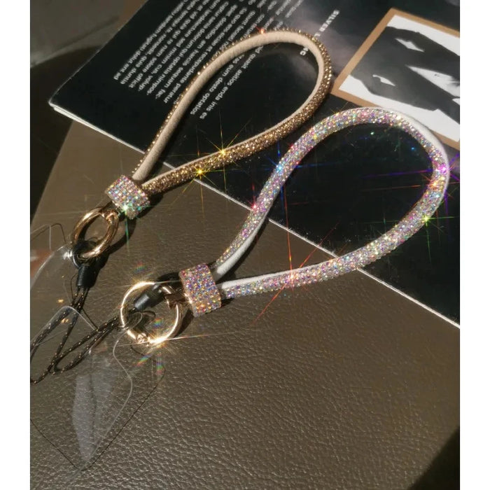 Mobile Phone Lanyard Luxury Rhinestone Lanyard Wrist Chain High-end Short Diamond-encrusted Bracelet Antiloss Reinforced Lanyard