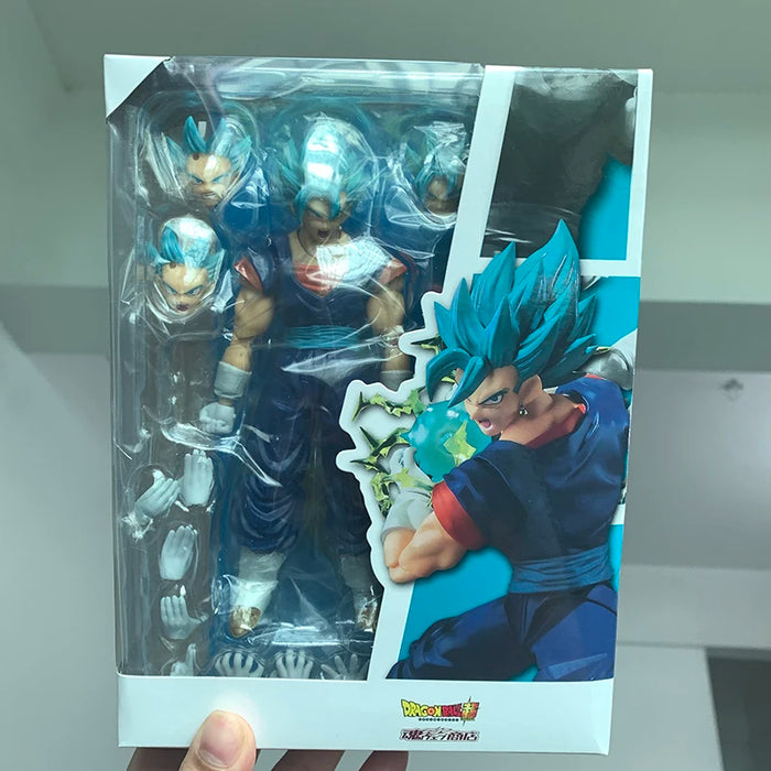 SHF Dragon Ball Super Saiyan Vegito Action Figure God Anime DragonBall Gokou Figurine Toy Christmas Gift Collection