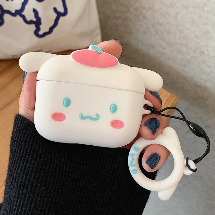 3D Music Case for Apple AirPods 1 2 3 Pro 2 Case Cute Cartoon Anime Silicone Earphone Protective Cases Accessories Headphone Box