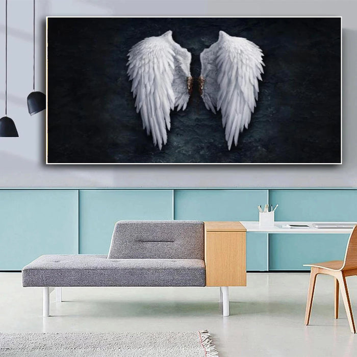 Abstract Canvas Paintings Angel Wings Golden Wall Art Canvas Posters And Prints Wing Pictures For Living Room Home Decor Cuadros