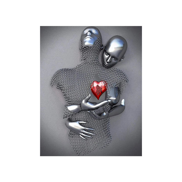 Modern Metal Figure Statue Art Canvas Painting Romantic Abstract Posters and Prints Wall Pictures for Living Room Home Decor